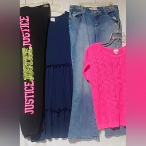 Girls Size 16 Bundle Lei Jeans, Sweater, Joggers and Dress